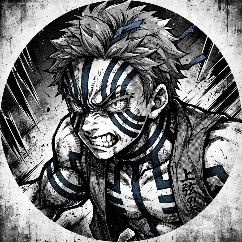 Akaza PFP Manga Style