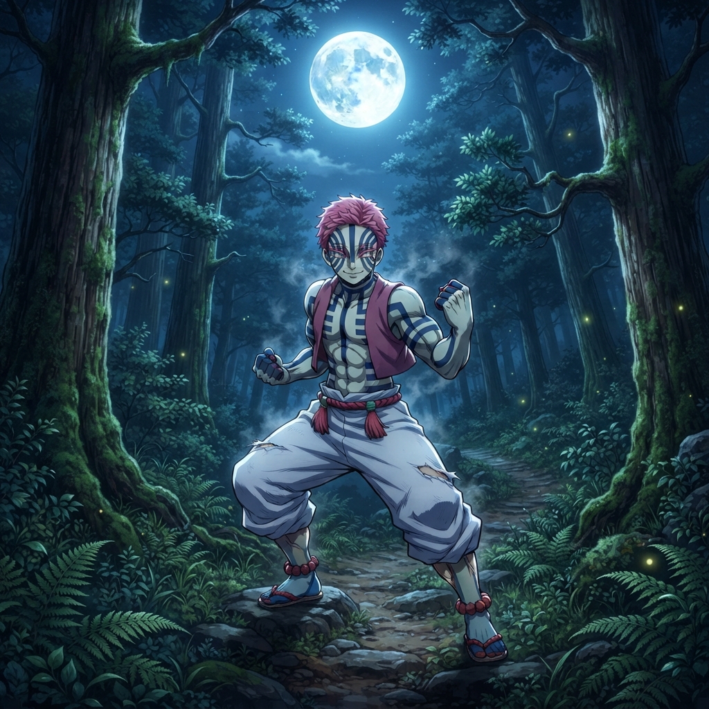 Akaza PFP Background