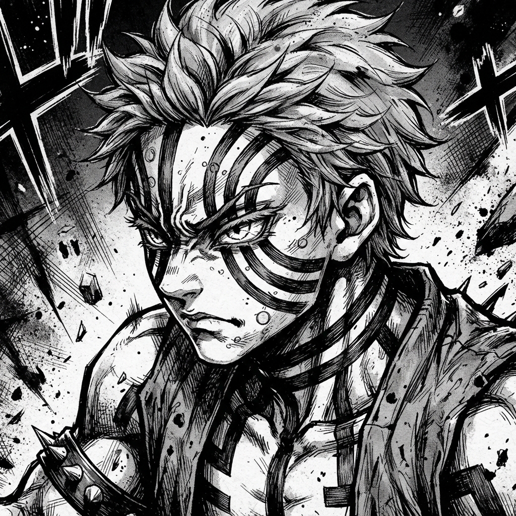 Akaza PFP Manga Style