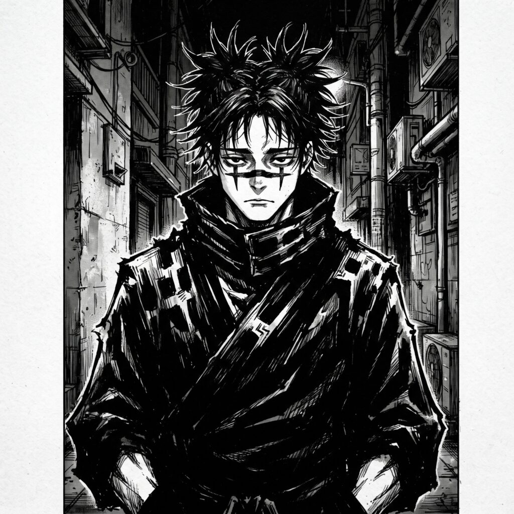 Choso PFP Black and White