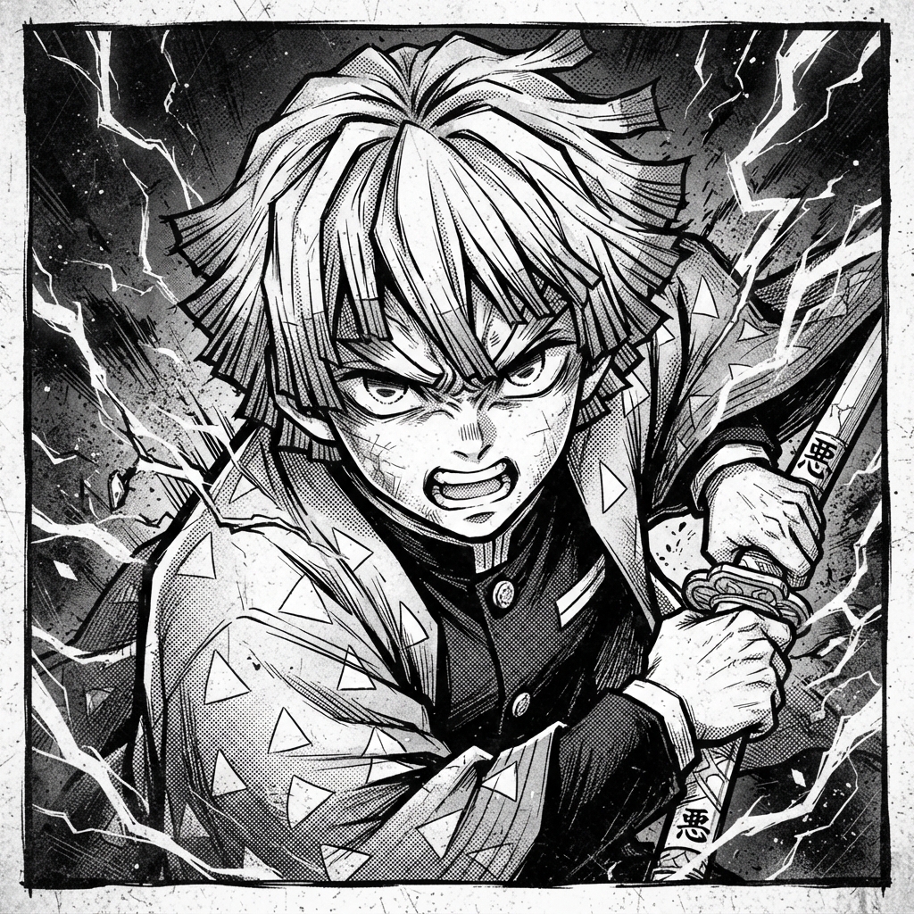 Zenitsu PFP Manga Style