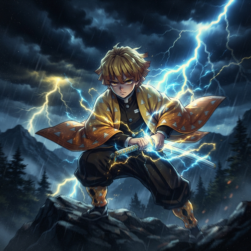Zenitsu PFP Background