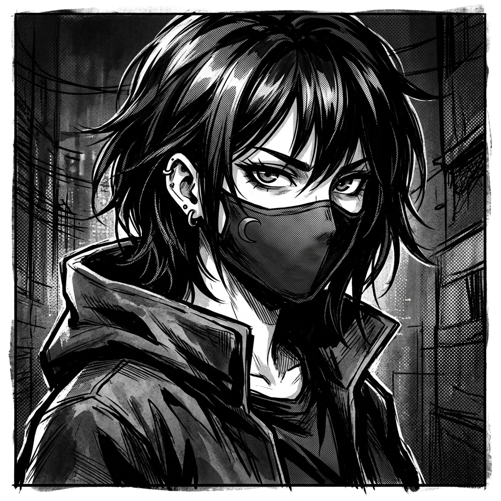 Black and White Anime PFP