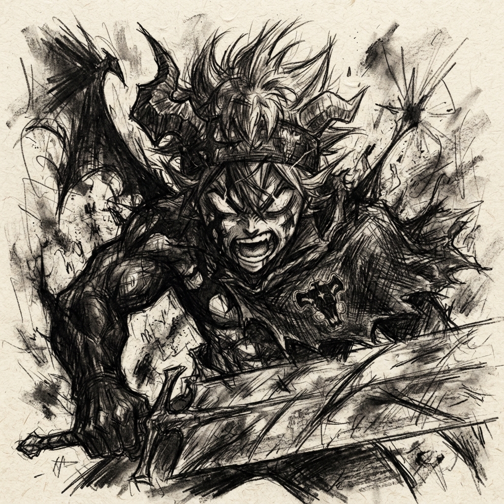 Asta PFP Black And White