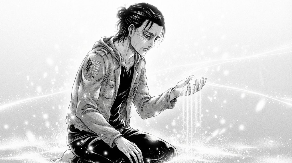 Eren PFP Black And White