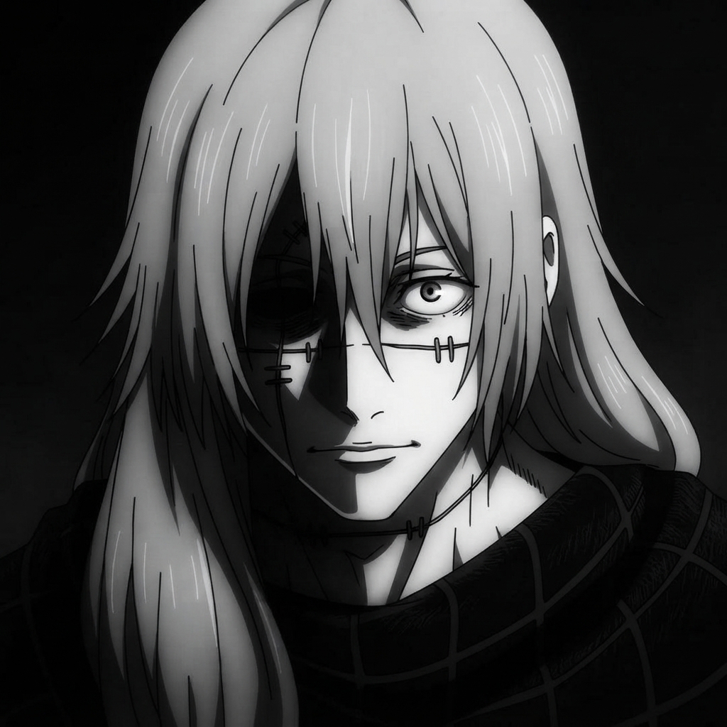 Mahito PFP Black and White