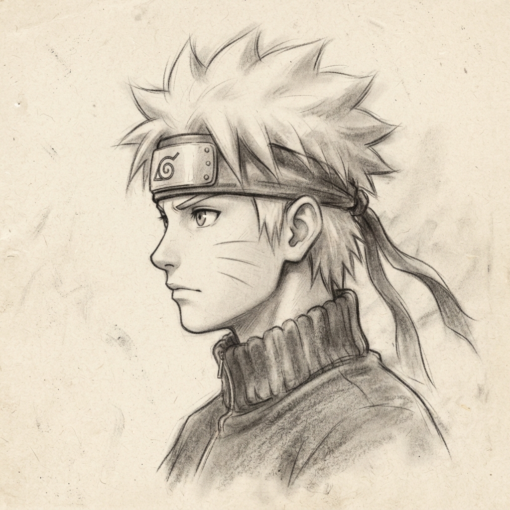 Naruto PFP Black and White