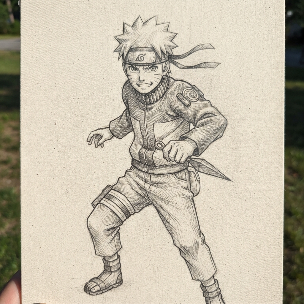 Naruto PFP Black and White