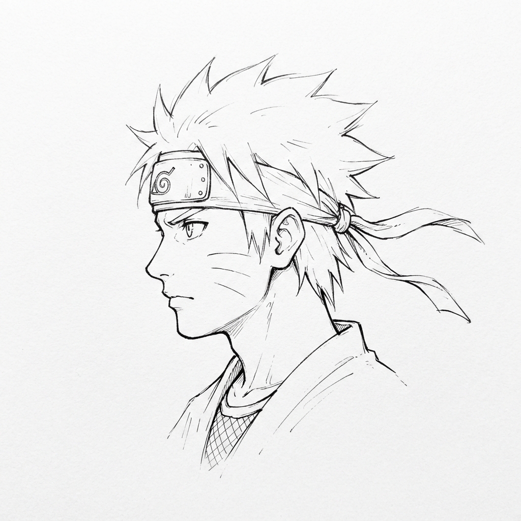 Naruto PFP Black and White