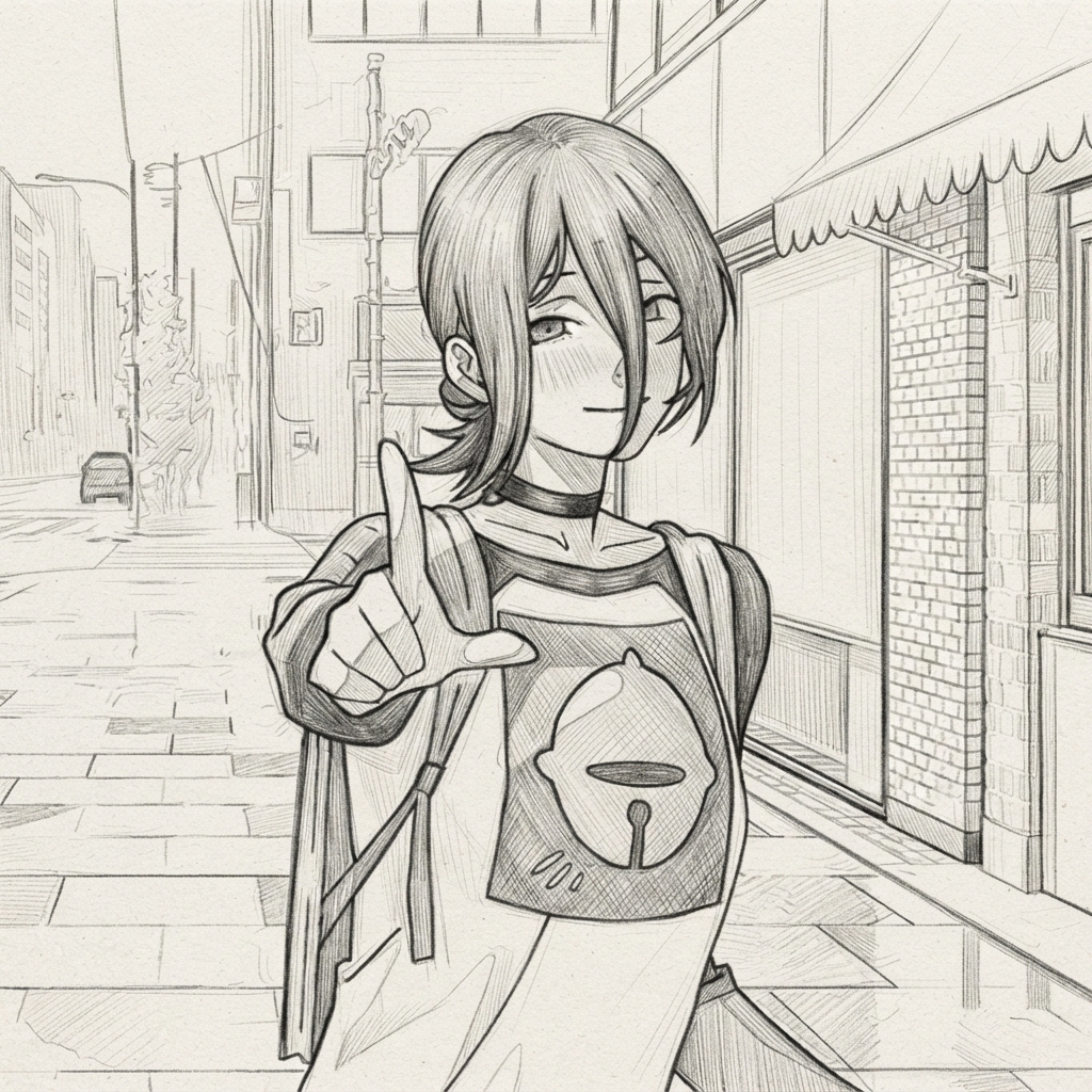 Reze PFP Black and White