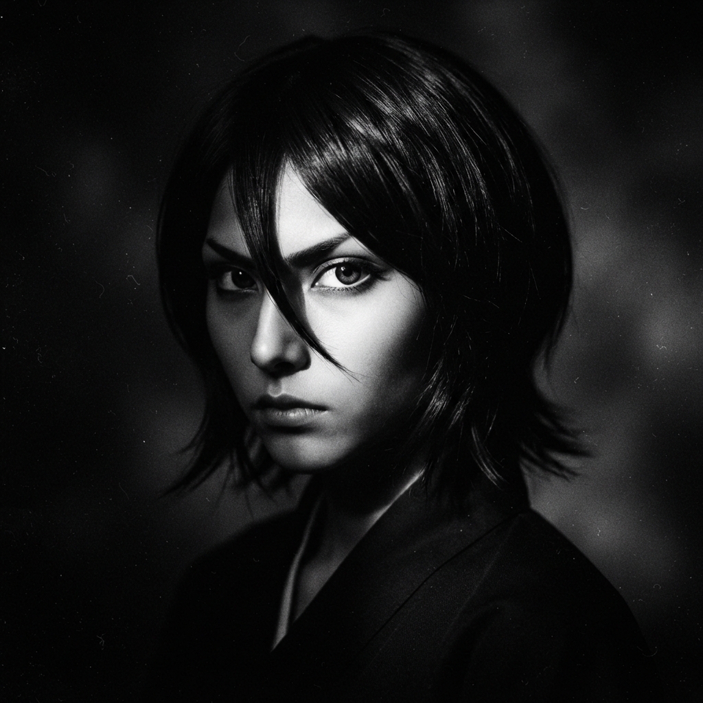 Rukia PFP Black and White