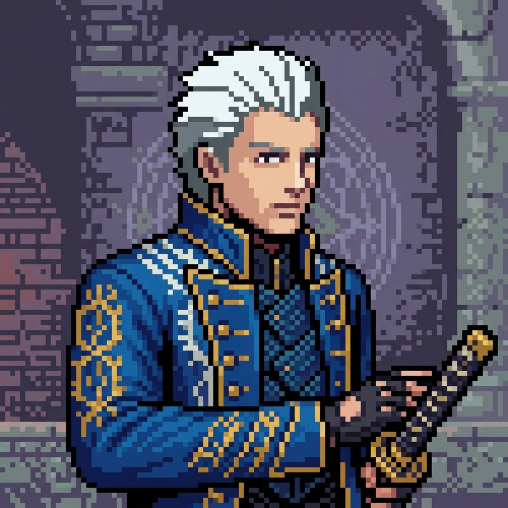 Vergil PFP Pixel Art