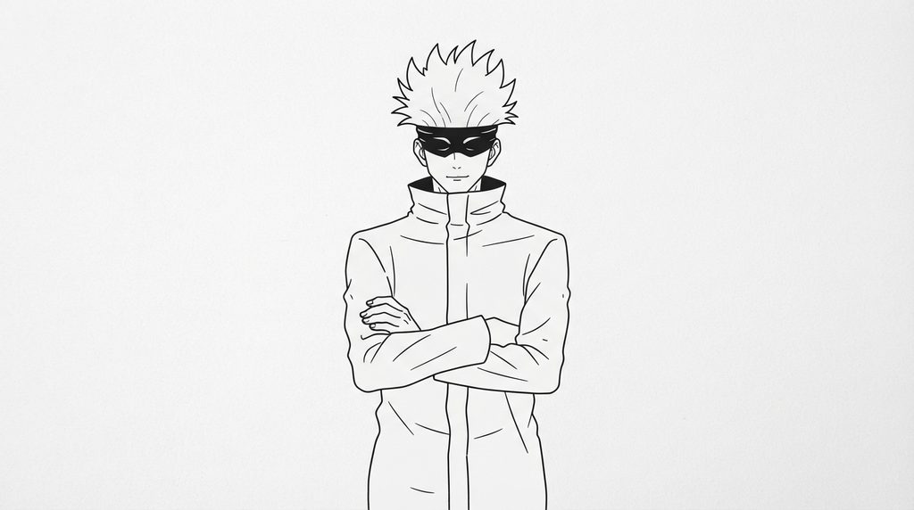 Gojo PFP Black and White