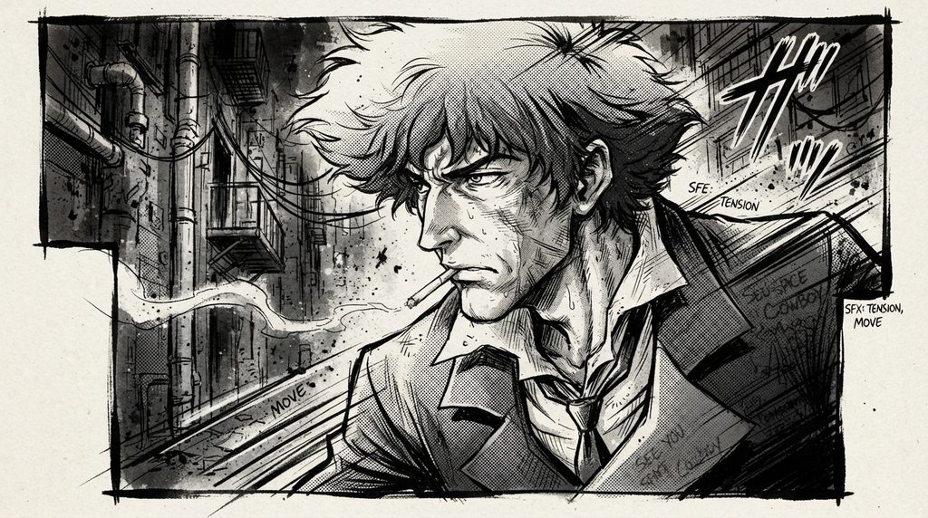 Spike Spiegel PFP Black And White