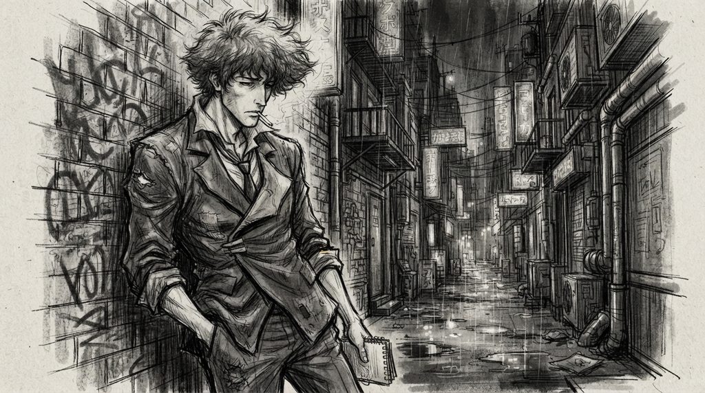Spike Spiegel PFP Black And White
