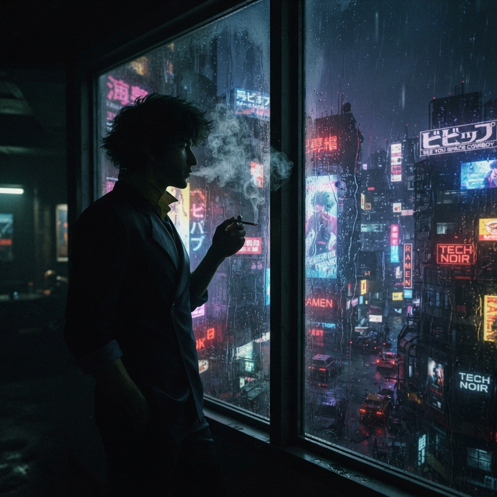 Spike Spiegel PFP Smoking