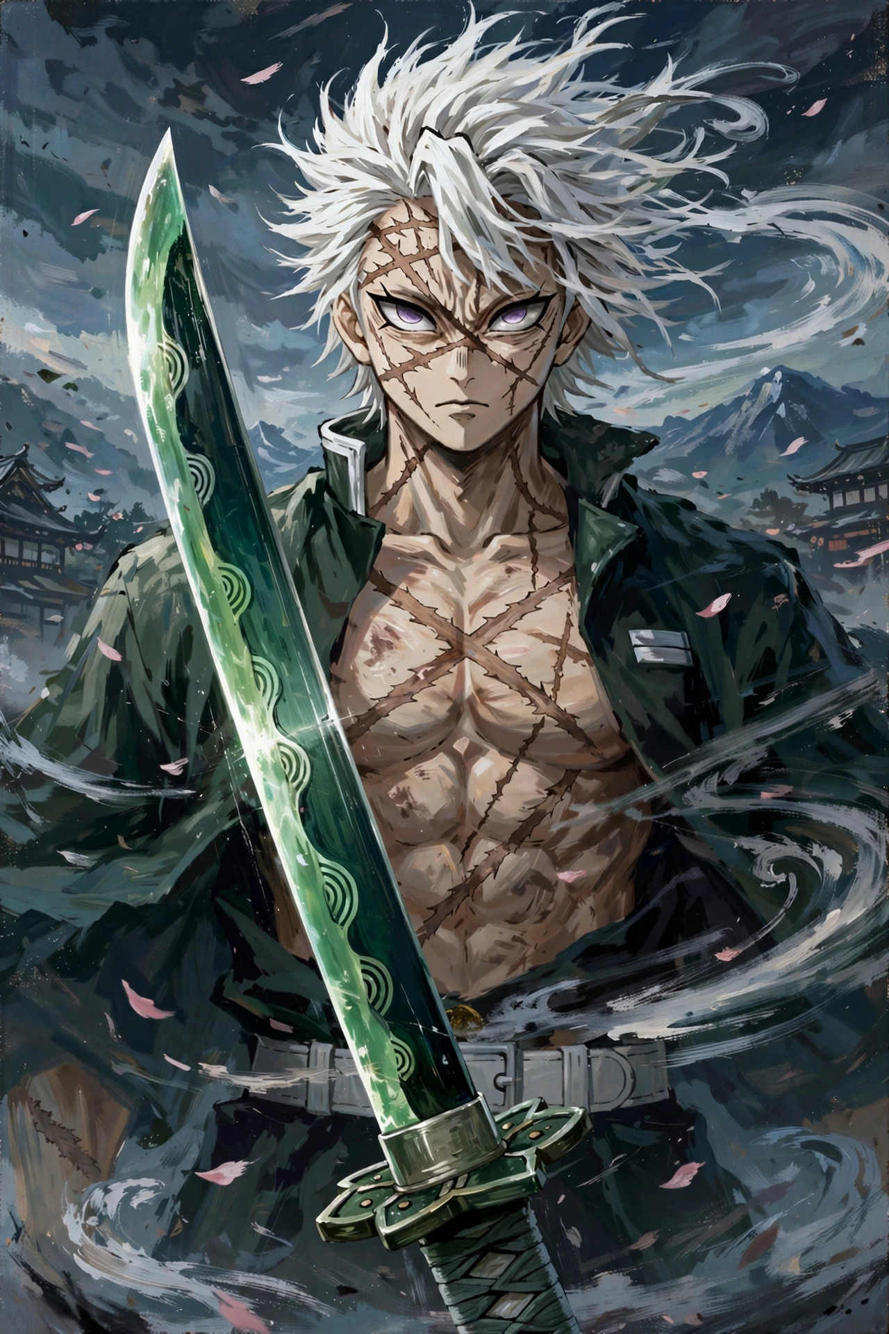Sanemi Nichirin Sword PFP