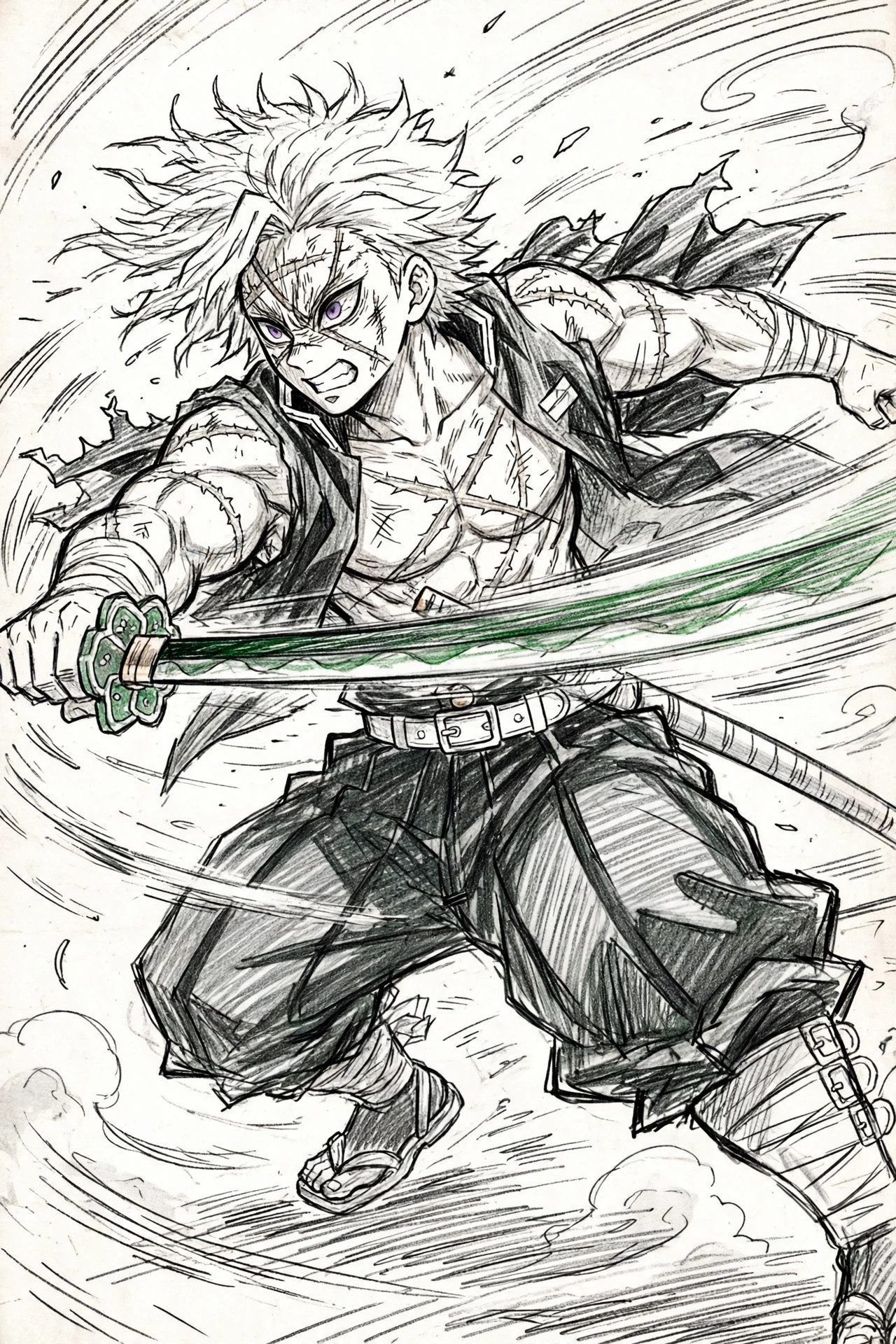 Sanemi Nichirin Sword PFP