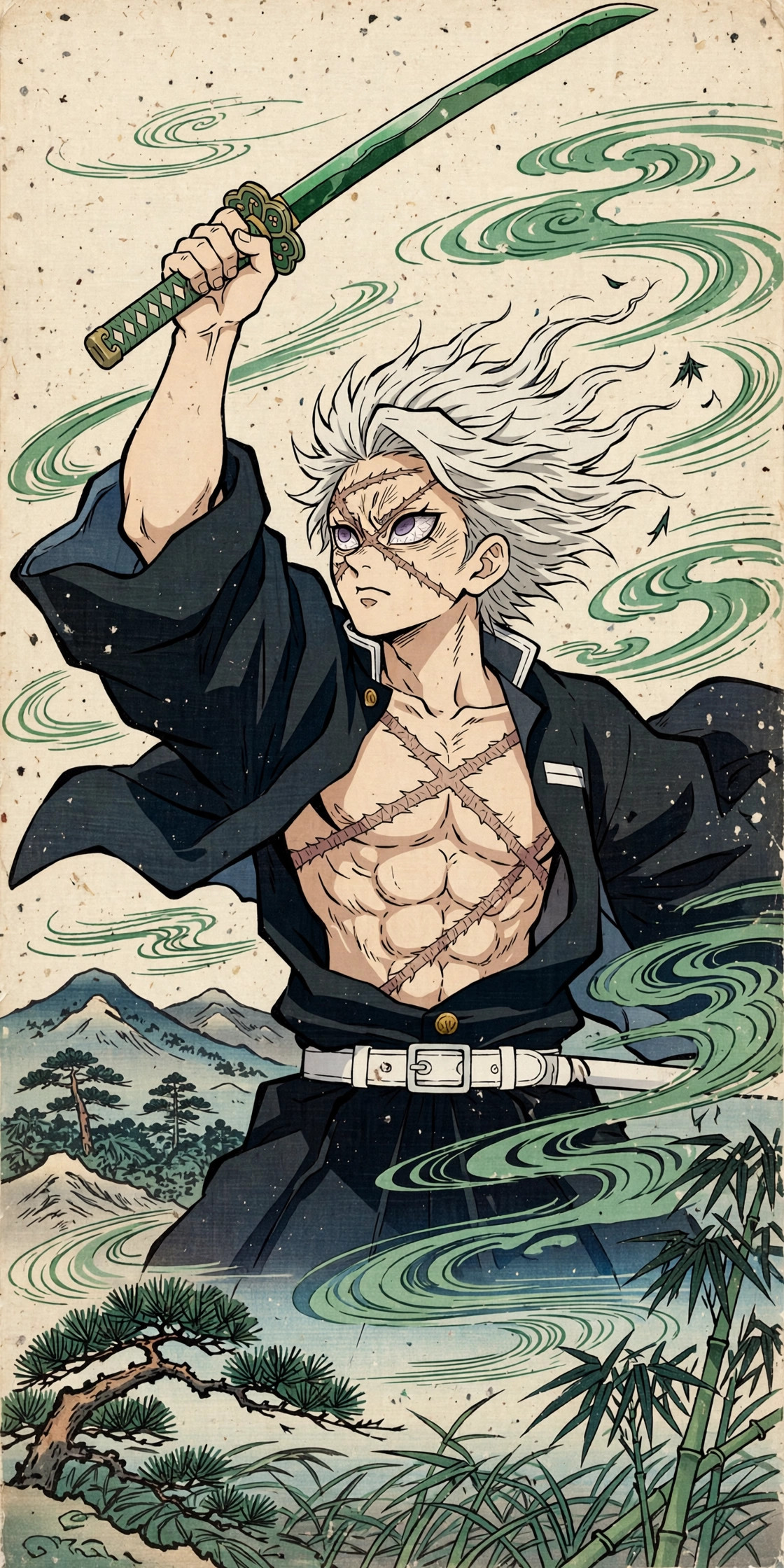 Sanemi Nichirin Sword PFP