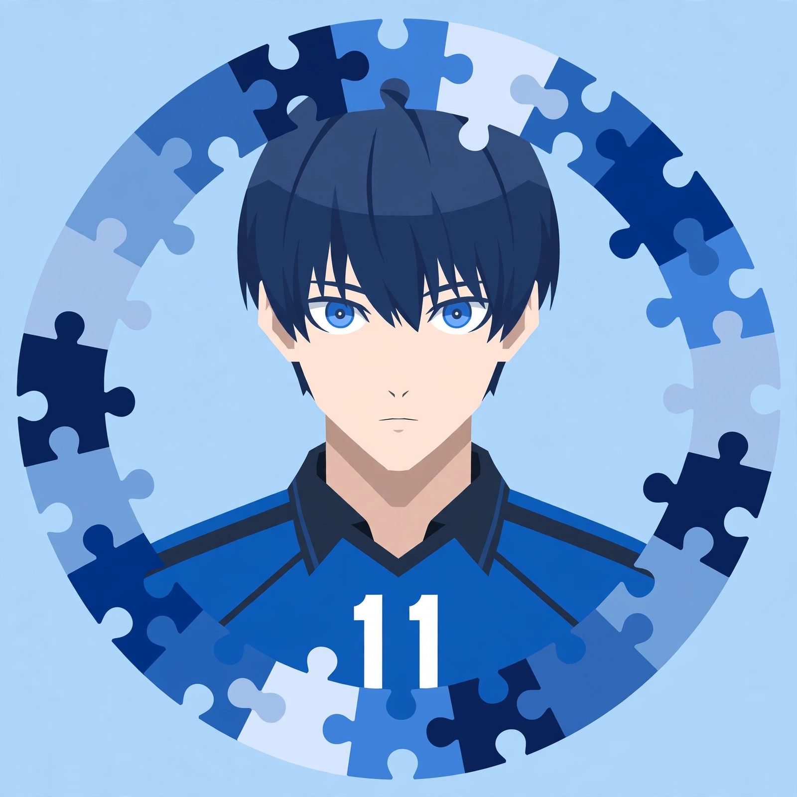 Isagi PFP Puzzle Piece