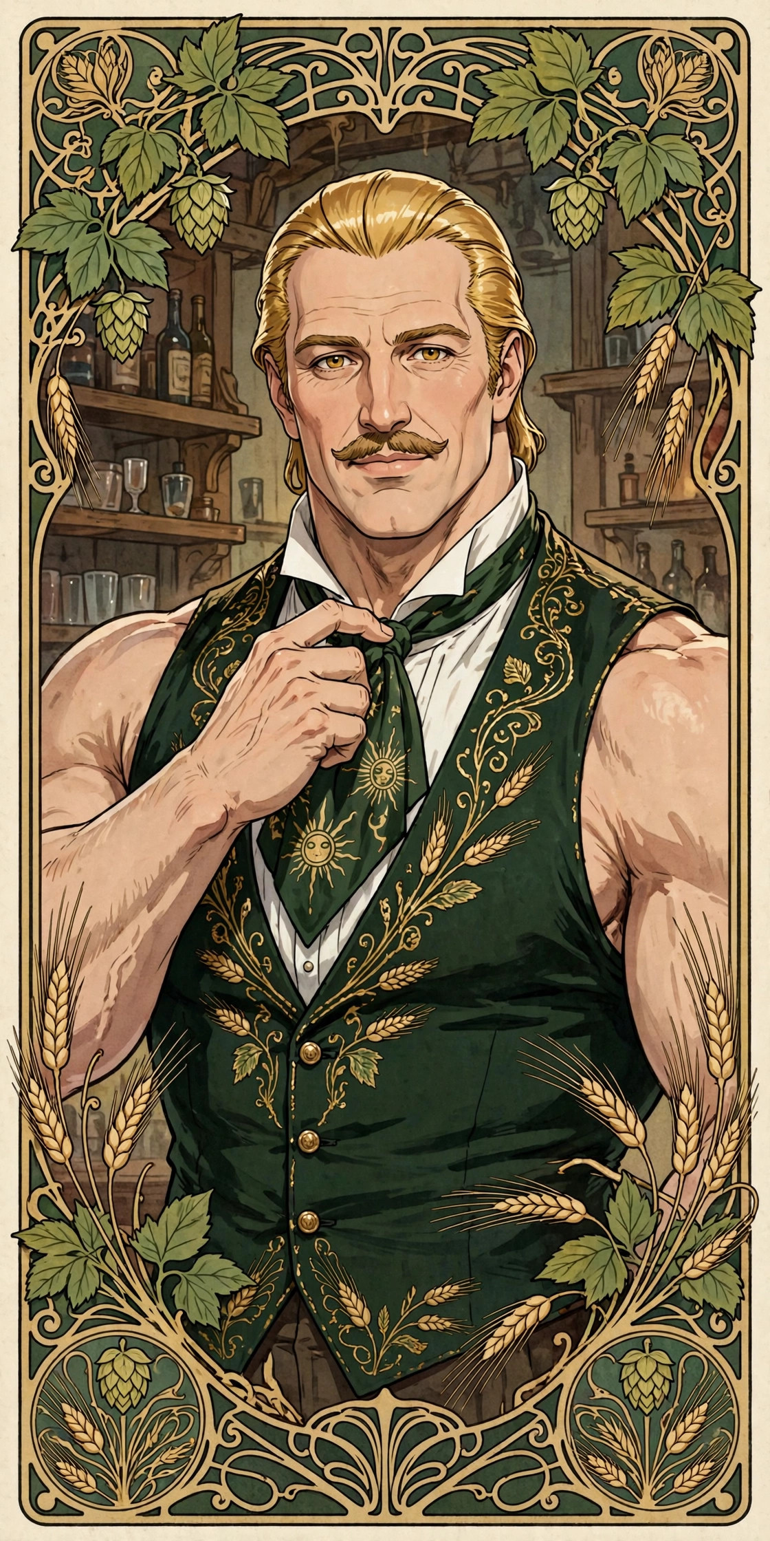Escanor PFP Mustache