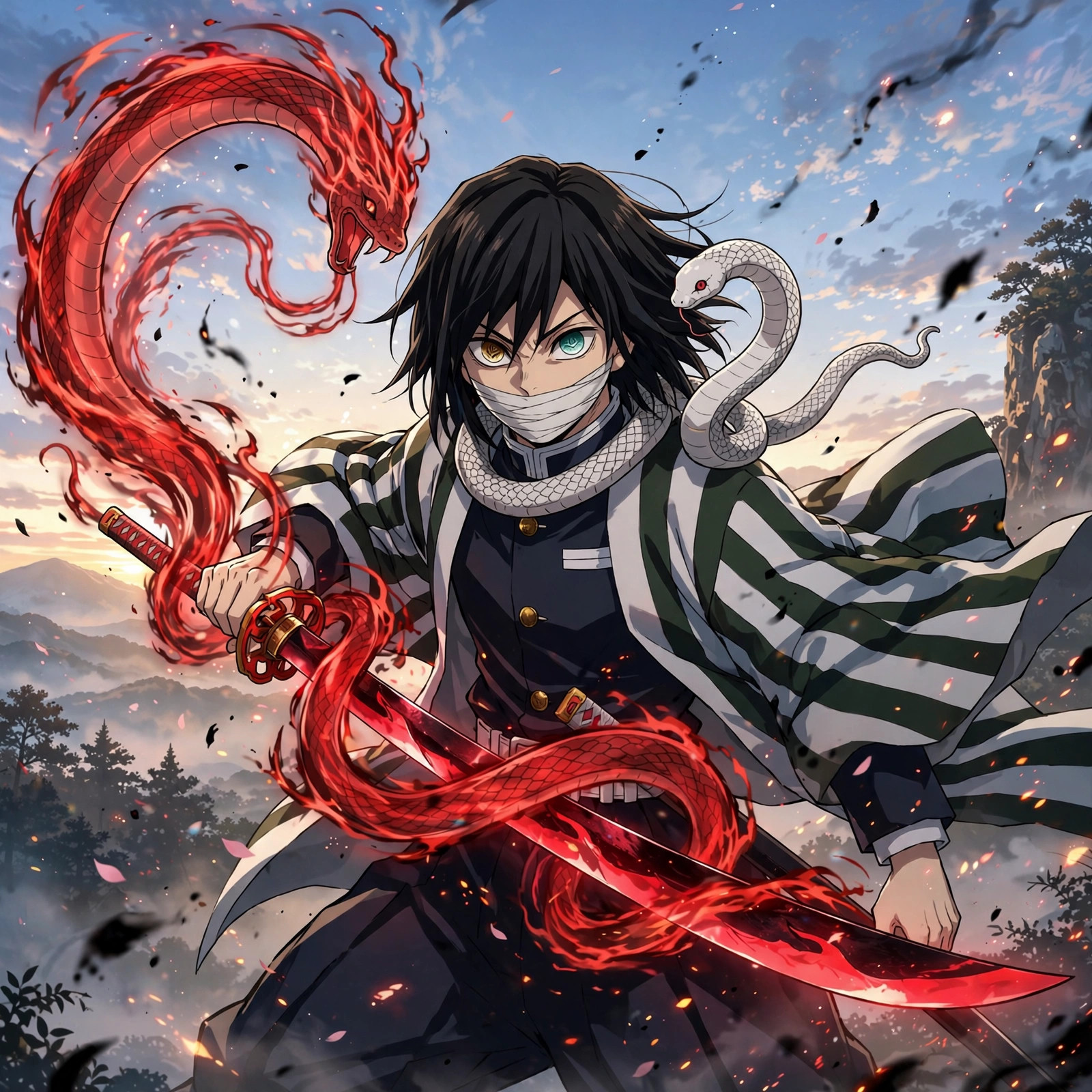 Obanai Crimson Nichirin PFP
