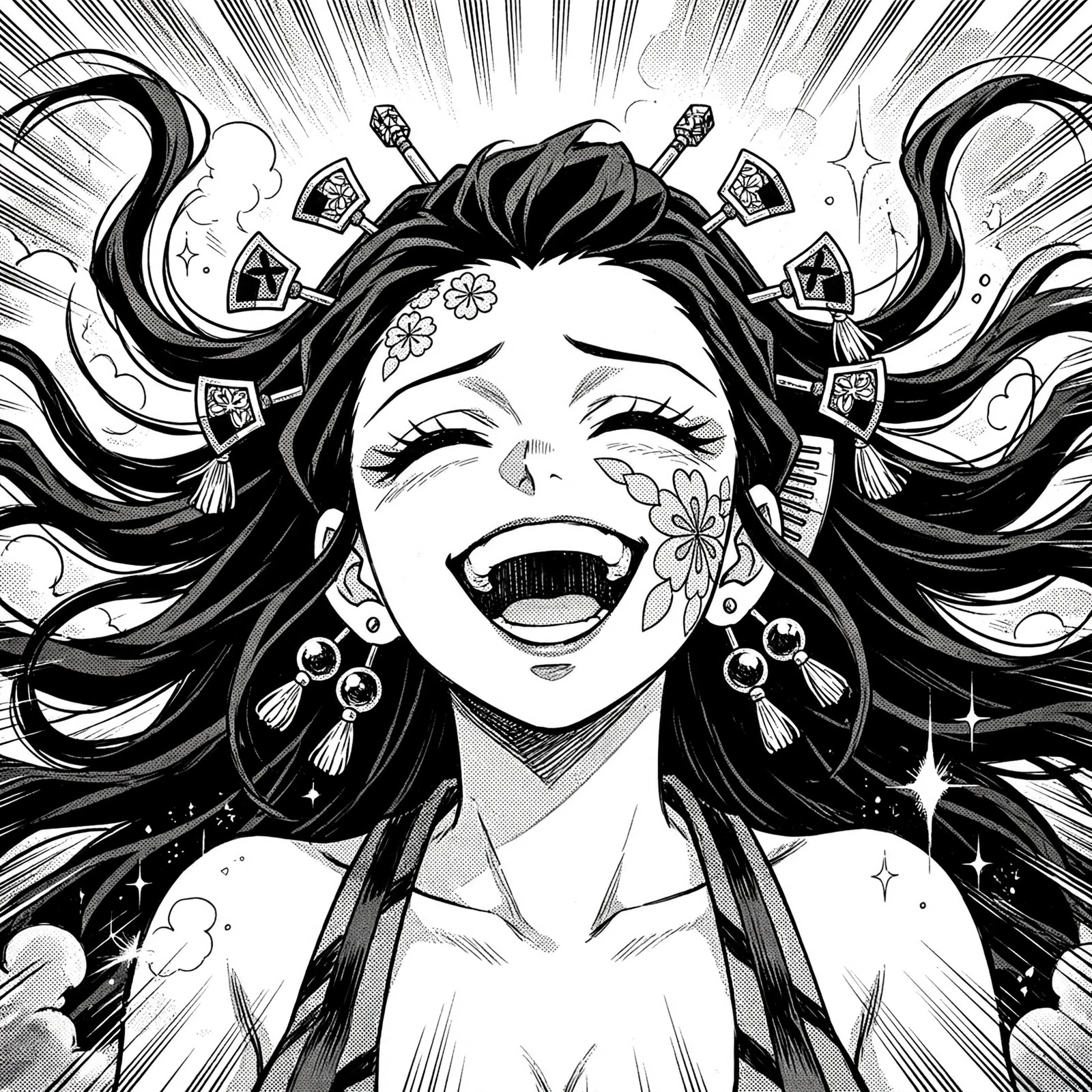Daki PFP Black and White