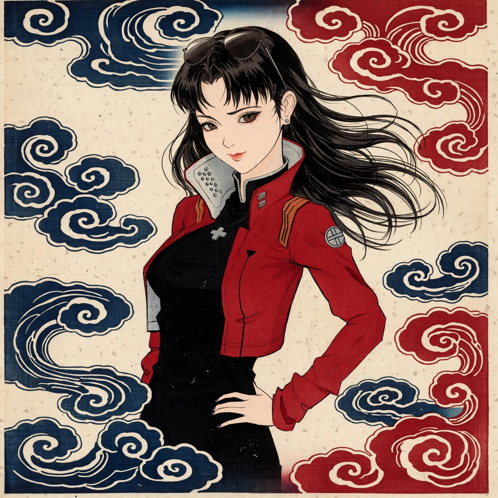 Red Jacket Misato PFP