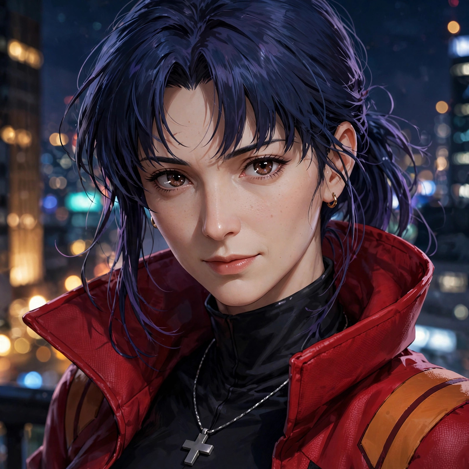 Red Jacket Misato PFP
