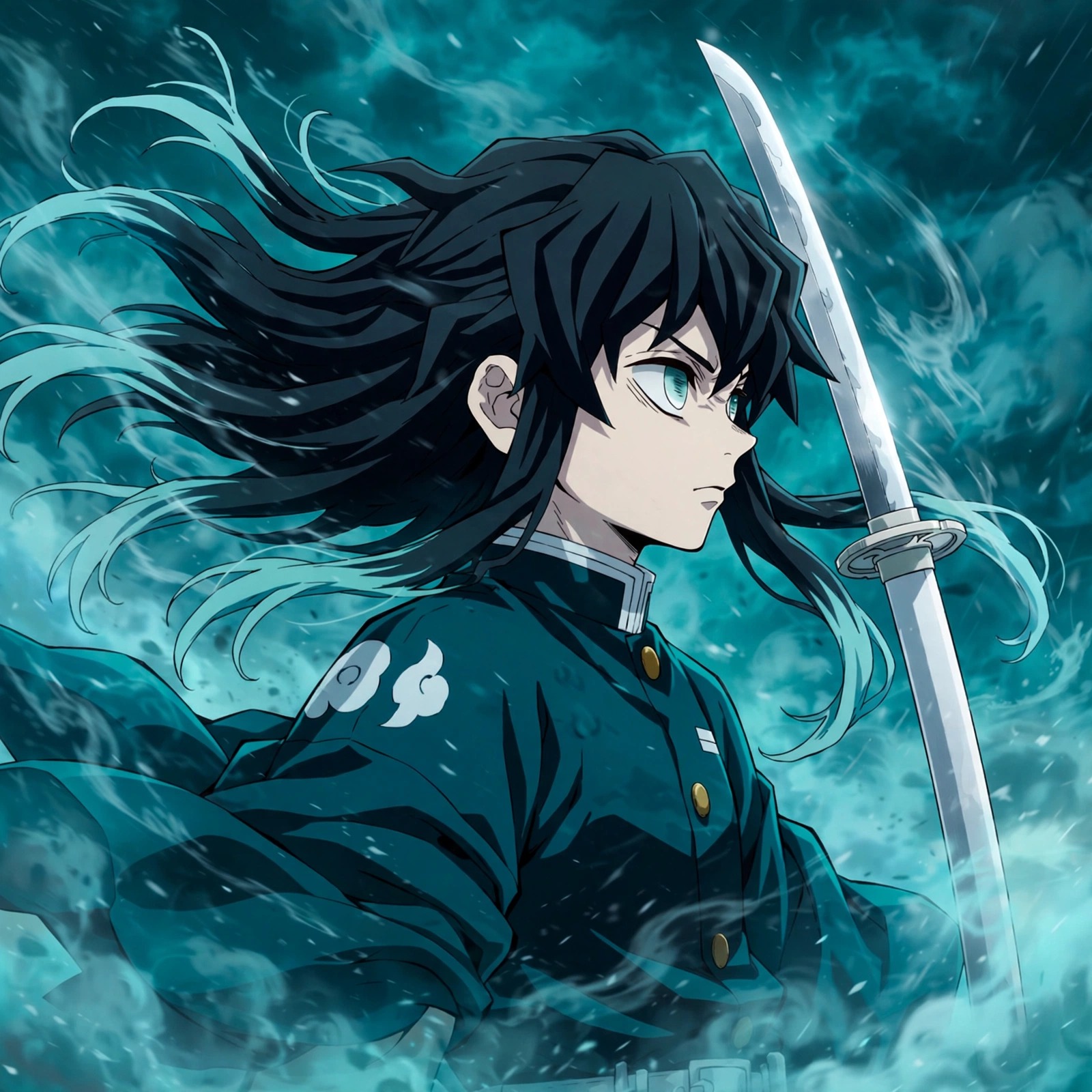 Muichiro PFP White Katana