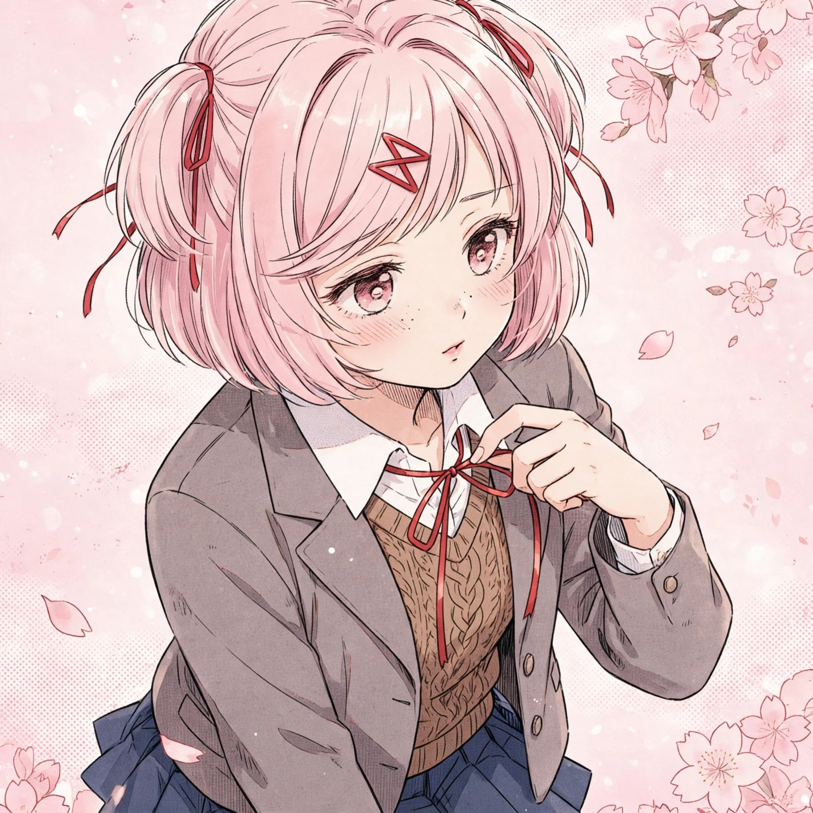 Natsuki School Uniform PFP