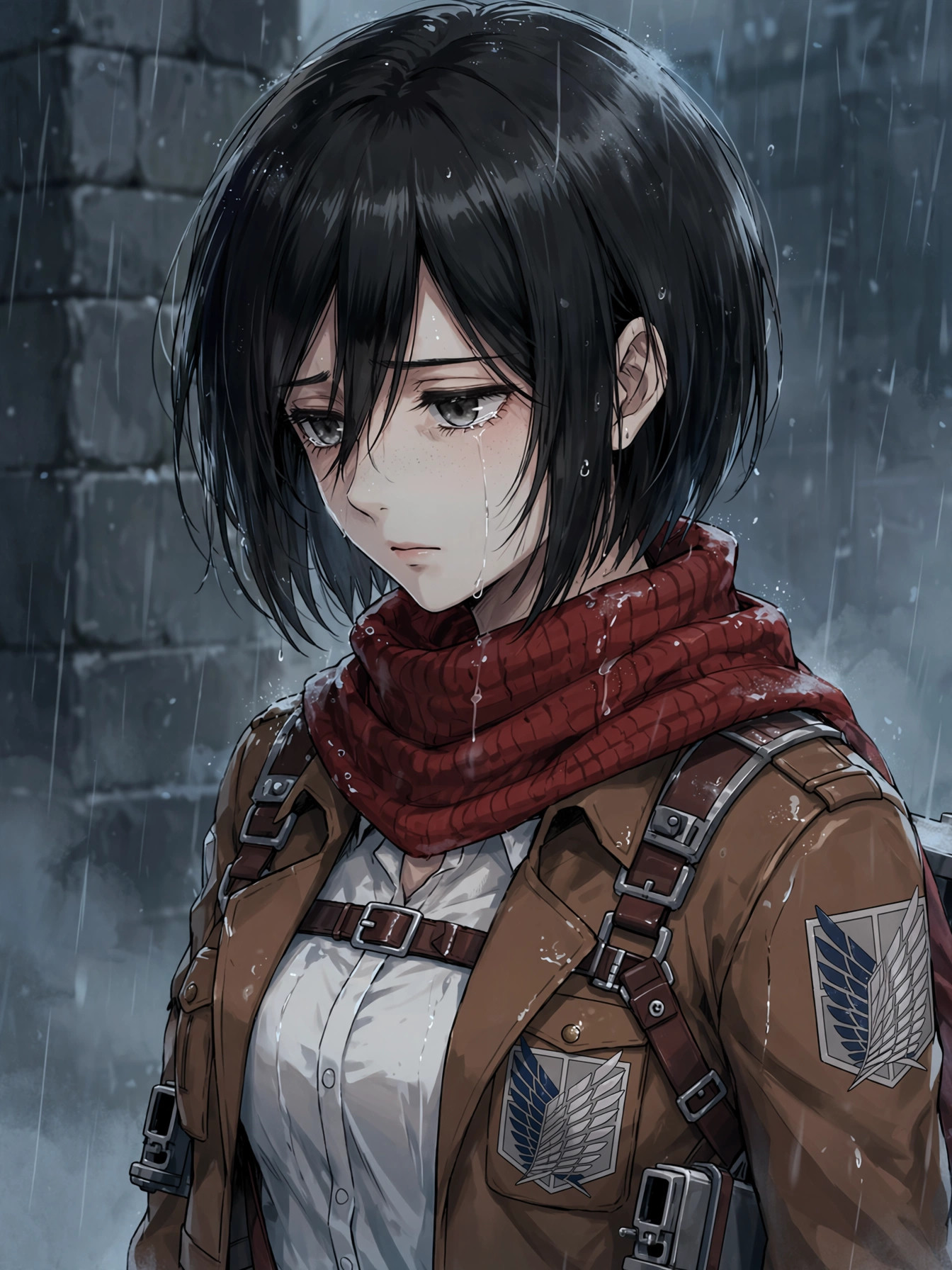 Sad Mikasa PFP