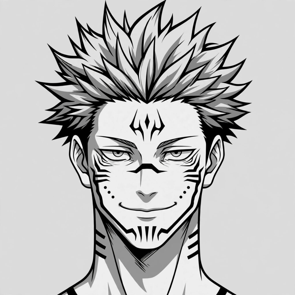 Sukuna PFP Black And White