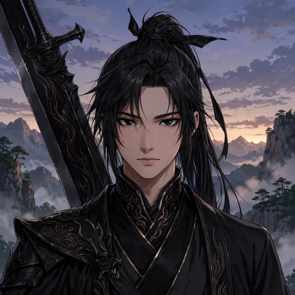 Xiao Yan PFP Black Robe